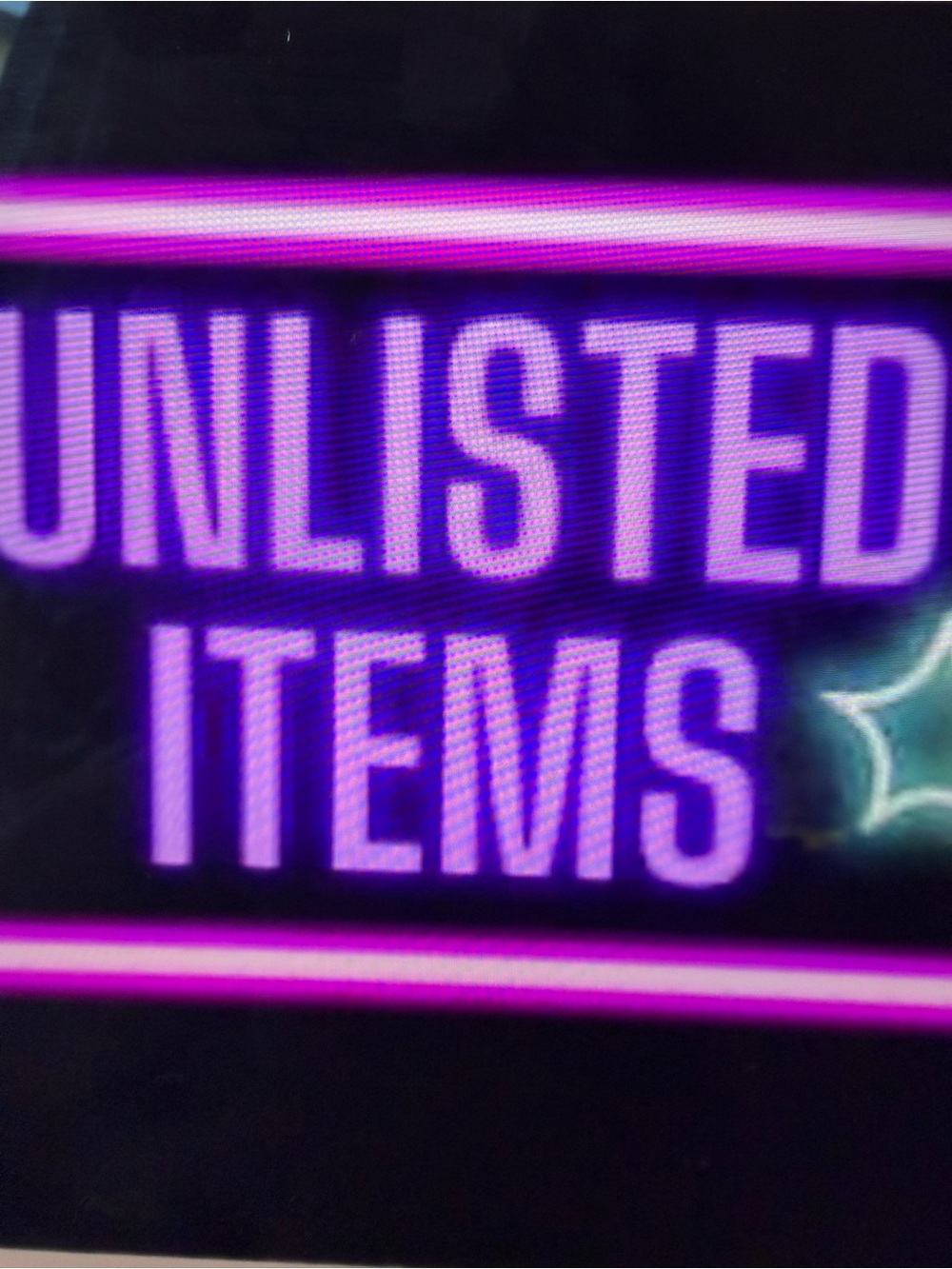 💜🖤💜” UNLISTED  ITEMS" FOR LIVE SHOW JULY 3 RD 7 PM   💜🖤💜